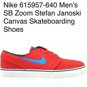 Nike 615957-640 Men's SB Zoom Stefan Janoski Canvas Skateboarding Shoes size 11